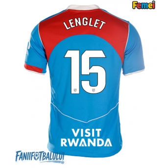 Atletico Madrid Clement Lenglet #15 Tricou Fotbal Replică 2025-26 Femei Treilea